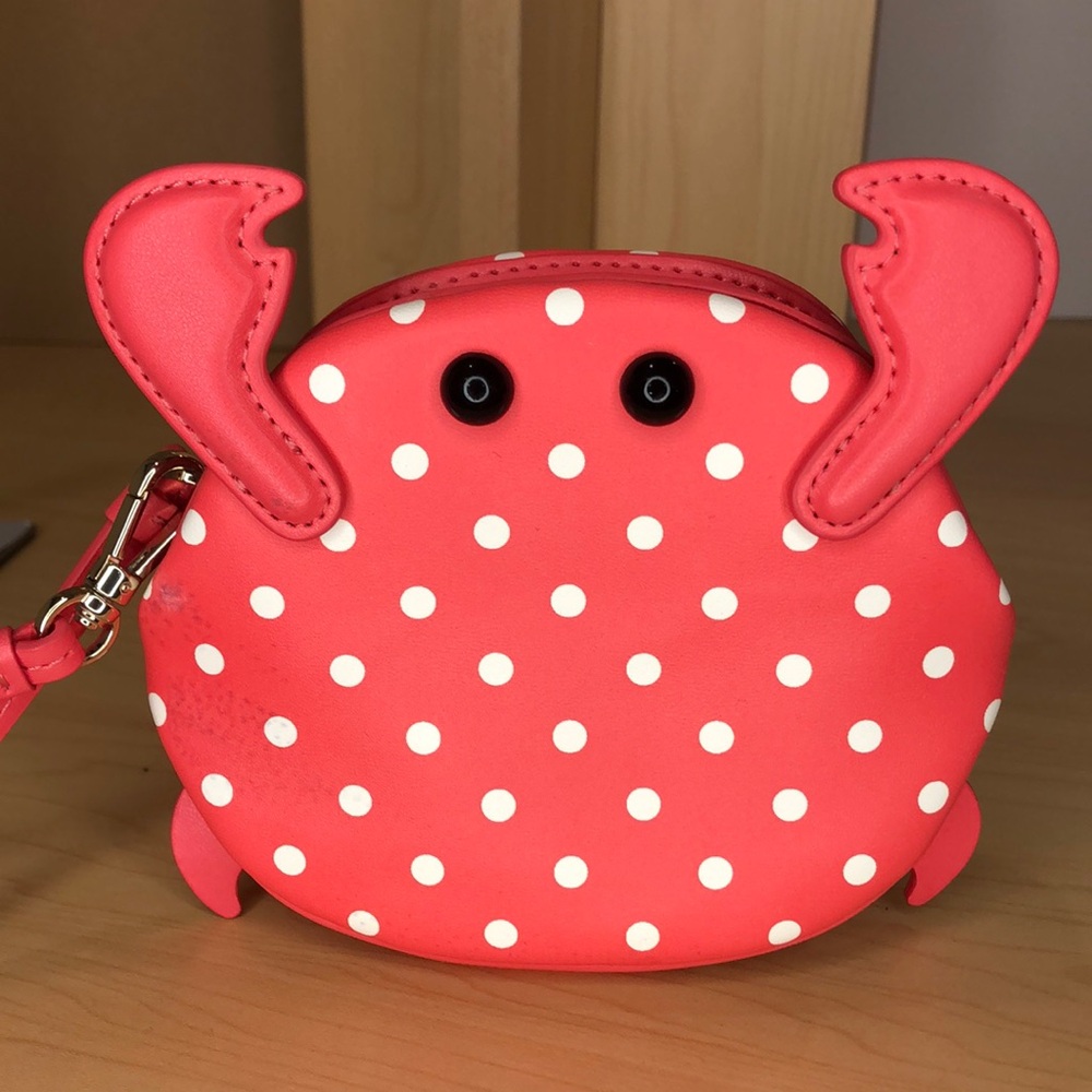 Kate Spade Red Polka Dot Crab Bag